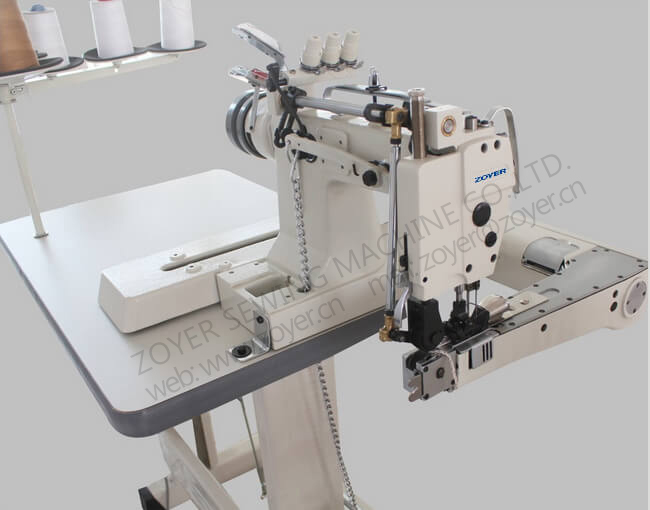 ZY928 ZOYER 3-Ago Feedle Feed-Off-The-Brack Chain Stitch Machine per cucire